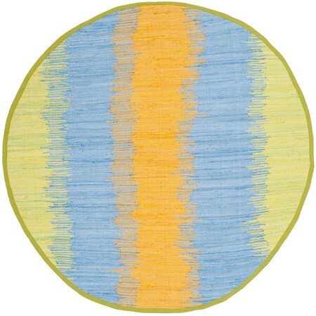 Safavieh 4 x 4 ft. Montauk Hand Woven Rug Round - Green & Gold MTK710B-4R